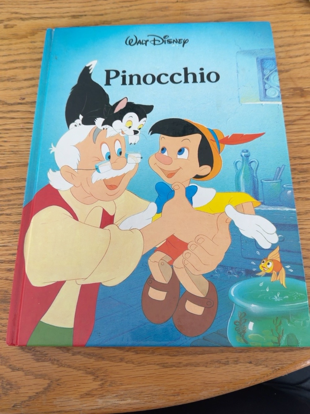 Vintage Disney Pinocchio Hardcover Book 1986